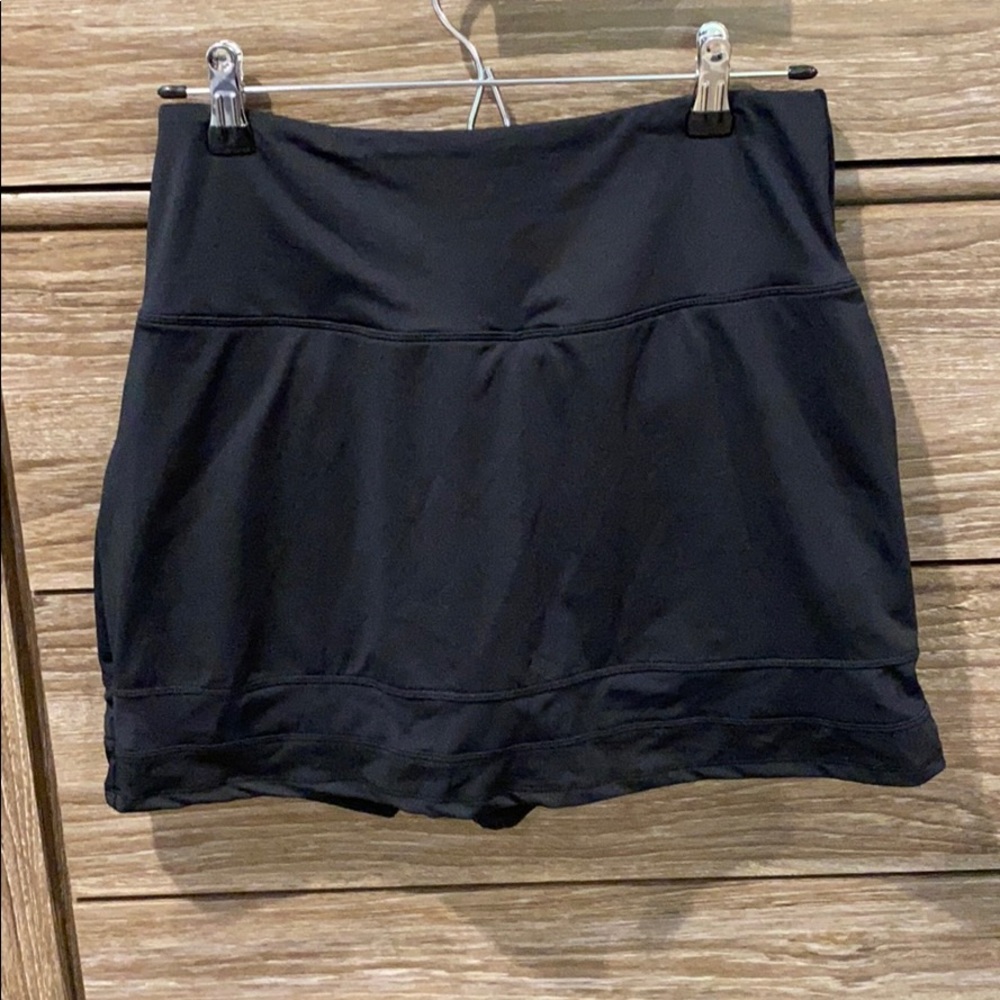 Black Pleated Skort